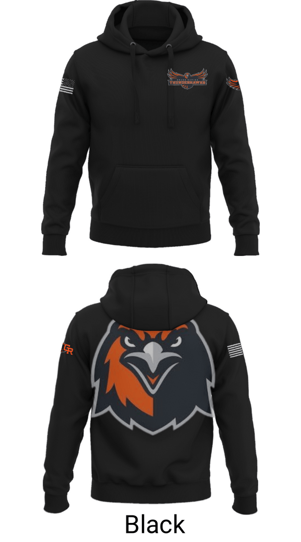 Hoodie, Thunderhawks, Baseball, Teamtime, Team time, sublimation, custom sports apparel, team uniforms, spirit wear, spiritwear, sports uniforms, custom shirts, team store, custom team store, fundraiser sports, apparel fundraiser