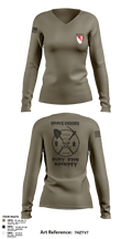 615TH ECC 10349105 Women's Long Sleeve V-neck Shirt - 7