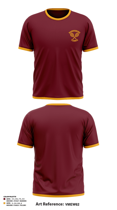 Harrisburg High School Tennis 10971778 Short Sleeve Performance Shirt - 2