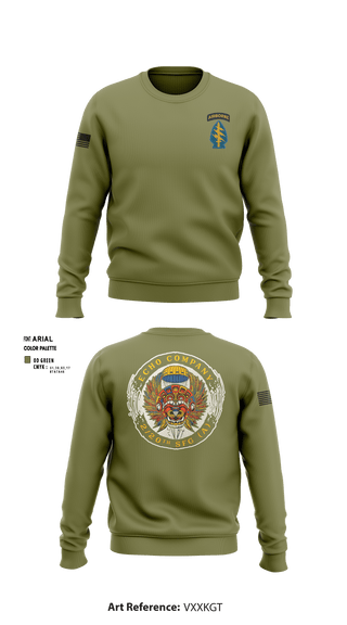 Crew Neck Sweatshirt, ECHO 20th SFG, National Guard, Teamtime, Team time, sublimation, custom sports apparel, team uniforms, spirit wear, spiritwear, sports uniforms, custom shirts, team store, custom team store, fundraiser sports, apparel fundraiser