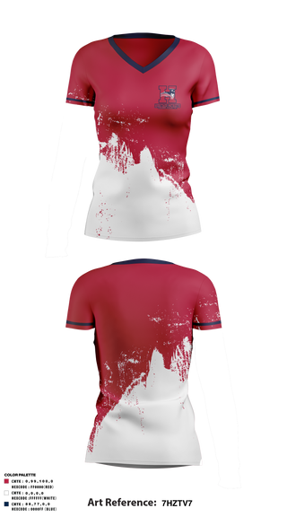 Women's Short Sleeve Vneck Shirt, Heritage Patriots Cross Country, Cross Country, Teamtime, Team time, sublimation, custom sports apparel, team uniforms, spirit wear, spiritwear, sports uniforms, custom shirts, team store, custom team store, fundraiser sports, apparel fundraiser
