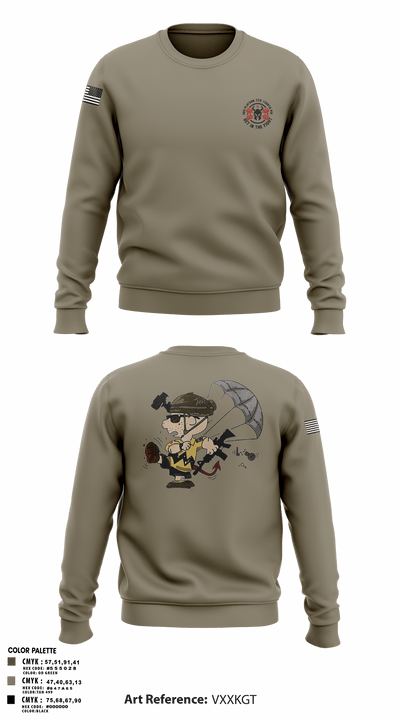 3rd Platoon, CCo, 1-508th PIR 77513198 Crew Neck Sweatshirt - 4