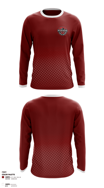 montana youth soccer 485873 Long Sleeve Performance Shirt - 1
