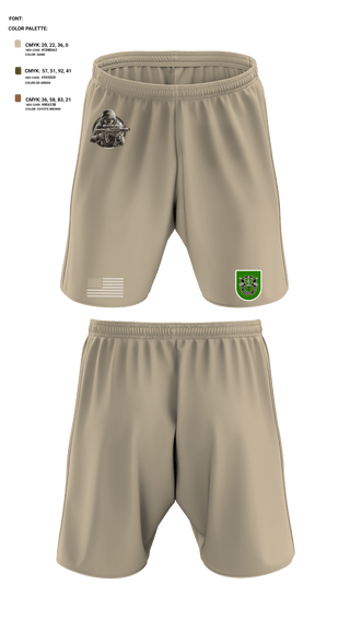 Athletic Shorts With Pockets, 10 SFG, Army, Teamtime, Team time, sublimation, custom sports apparel, team uniforms, spirit wear, spiritwear, sports uniforms, custom shirts, team store, custom team store, fundraiser sports, apparel fundraiser