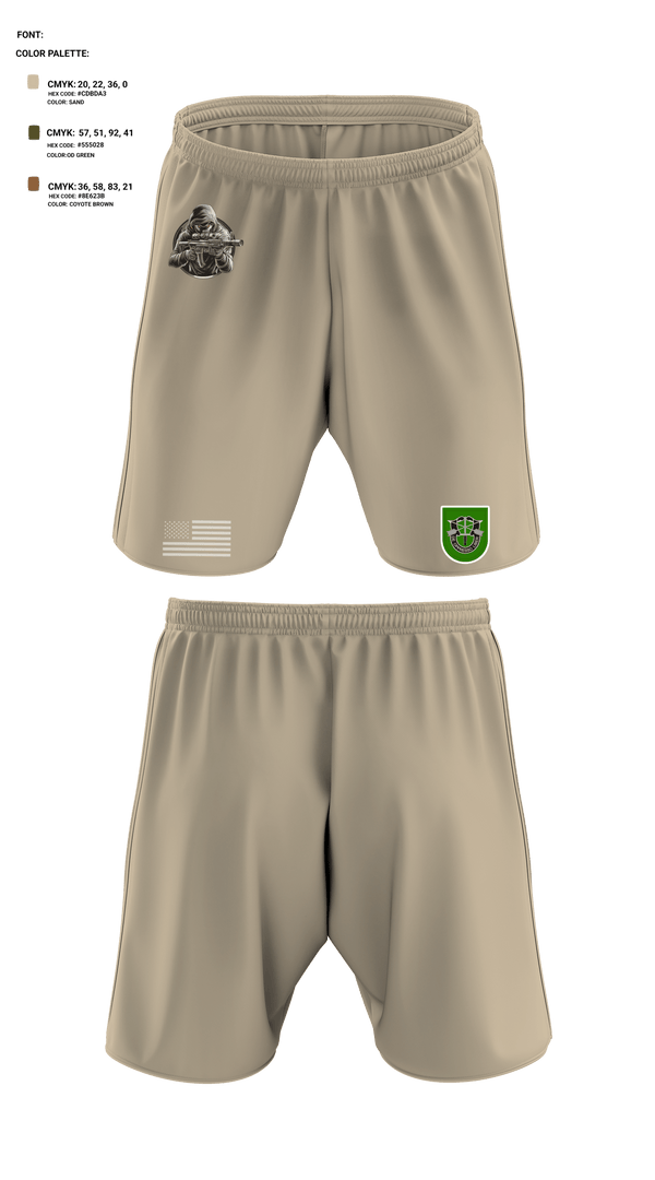 Athletic Shorts With Pockets, 10 SFG, Army, Teamtime, Team time, sublimation, custom sports apparel, team uniforms, spirit wear, spiritwear, sports uniforms, custom shirts, team store, custom team store, fundraiser sports, apparel fundraiser
