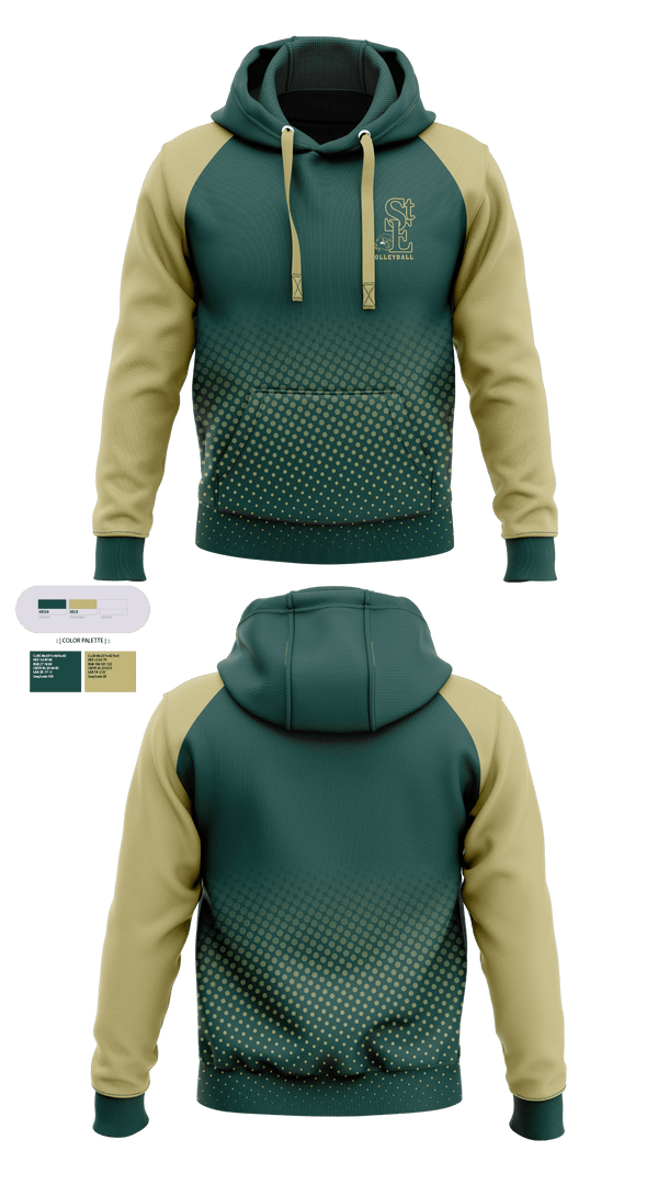 Hoodie, Saint Edward High School Volleyball, Women's Volleyball, Teamtime, Team time, sublimation, custom sports apparel, team uniforms, spirit wear, spiritwear, sports uniforms, custom shirts, team store, custom team store, fundraiser sports, apparel fundraiser