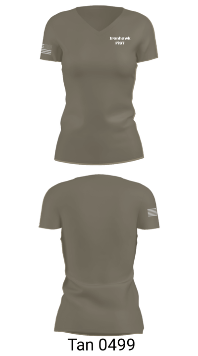 Ironhawk FiST 58329088 Women's Short Sleeve V-neck Shirt - 68
