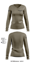 Hampton sheriff office 11195878 Women's Long Sleeve V-neck Shirt - 2