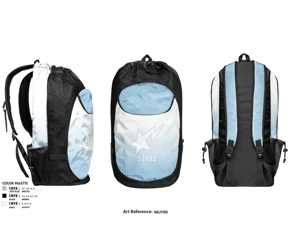 Gear Bag, Starz, Men's Basketball, Teamtime, Team time, sublimation, custom sports apparel, team uniforms, spirit wear, spiritwear, sports uniforms, custom shirts, team store, custom team store, fundraiser sports, apparel fundraiser