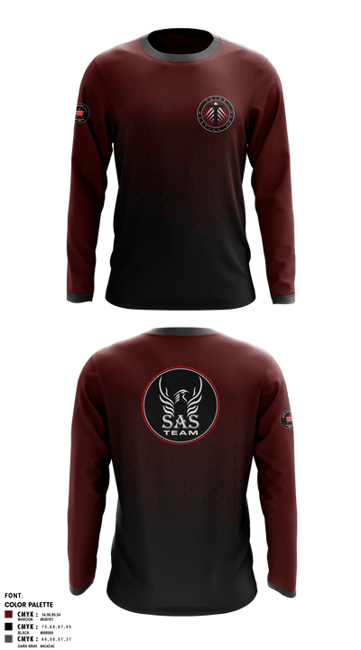 TRIBE 5312123 Long Sleeve Rash Guard Shirt - 1