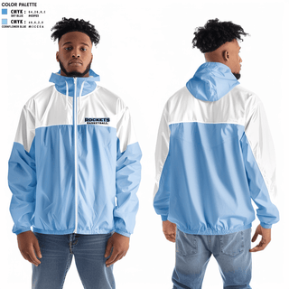 Windbreaker, Rockets, Men's Basketball, Teamtime, Team time, sublimation, custom sports apparel, team uniforms, spirit wear, spiritwear, sports uniforms, custom shirts, team store, custom team store, fundraiser sports, apparel fundraiser