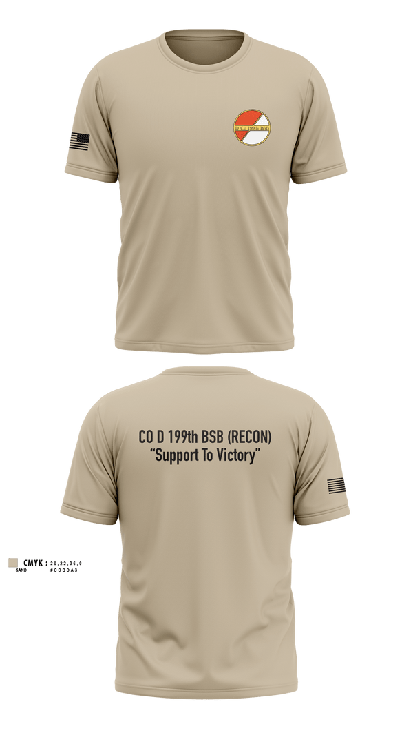 Old School Cotton Feel Shirt, Co D 199TH BSB RECON, National Guard, Teamtime, Team time, sublimation, custom sports apparel, team uniforms, spirit wear, spiritwear, sports uniforms, custom shirts, team store, custom team store, fundraiser sports, apparel fundraiser