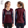 PENN WOOD Highschool 4184861 Women's Long Sleeve V-neck Shirt - 3