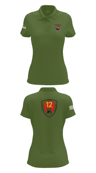 Women's Short Sleeve Performance Polo, CLB 12, Marines, Teamtime, Team time, sublimation, custom sports apparel, team uniforms, spirit wear, spiritwear, sports uniforms, custom shirts, team store, custom team store, fundraiser sports, apparel fundraiser