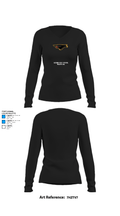 Algoma High School Volleyball 71592307 Women's Long Sleeve V-neck Shirt - 34