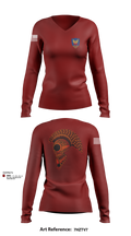 HHC, 311th (T)SC 14853900 Women's Long Sleeve V-neck Shirt - 102