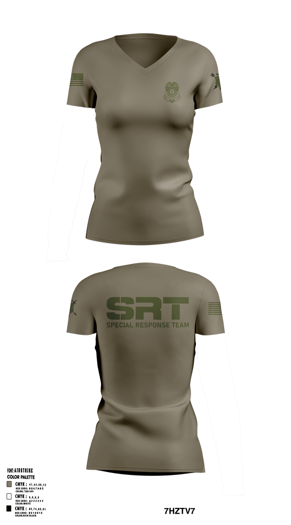 Women's Short Sleeve Vneck Shirt, NNSS SRT, Police, Teamtime, Team time, sublimation, custom sports apparel, team uniforms, spirit wear, spiritwear, sports uniforms, custom shirts, team store, custom team store, fundraiser sports, apparel fundraiser