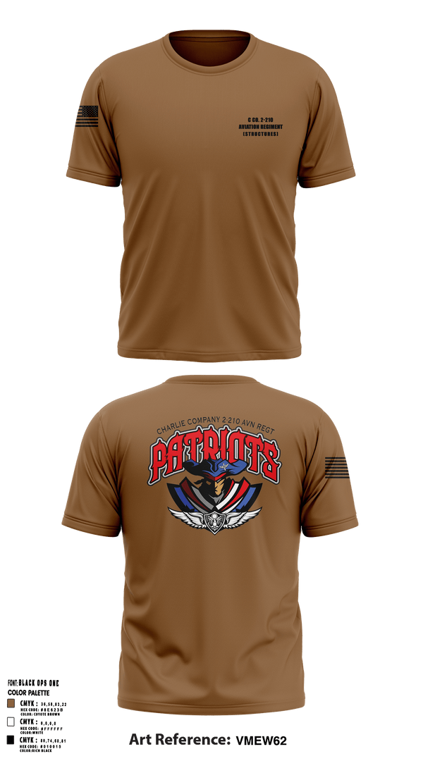 Old School Cotton Feel Shirt, C Co. 2-210 Aviation Regiment (Structures), , Teamtime, Team time, sublimation, custom sports apparel, team uniforms, spirit wear, spiritwear, sports uniforms, custom shirts, team store, custom team store, fundraiser sports, apparel fundraiser