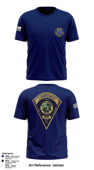 Old School Cotton Feel Shirt, Lawrence Police FOP 1599, Police, Teamtime, Team time, sublimation, custom sports apparel, team uniforms, spirit wear, spiritwear, sports uniforms, custom shirts, team store, custom team store, fundraiser sports, apparel fundraiser
