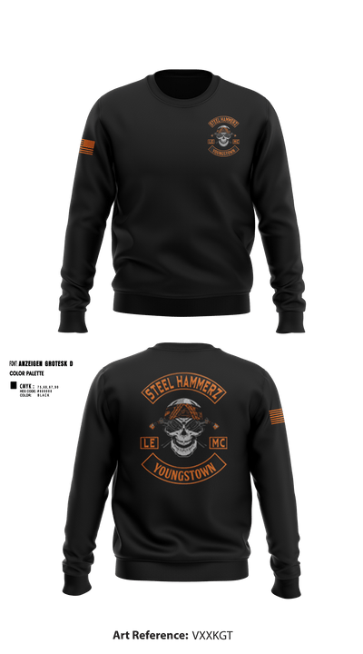 Yougstown Steel hammerz 95507834 Crew Neck Sweatshirt - 2