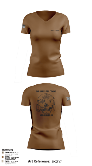 Women's Short Sleeve Vneck Shirt, 42D FRSDAACC, Army, Teamtime, Team time, sublimation, custom sports apparel, team uniforms, spirit wear, spiritwear, sports uniforms, custom shirts, team store, custom team store, fundraiser sports, apparel fundraiser