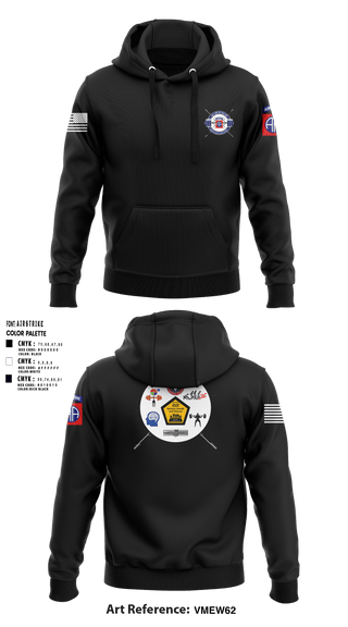 Hoodie, 82nd ADSB H2F, Army, Teamtime, Team time, sublimation, custom sports apparel, team uniforms, spirit wear, spiritwear, sports uniforms, custom shirts, team store, custom team store, fundraiser sports, apparel fundraiser