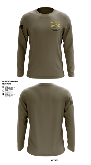 Long Sleeve Performance Shirt, Bravo 1-119th FA, , Teamtime, Team time, sublimation, custom sports apparel, team uniforms, spirit wear, spiritwear, sports uniforms, custom shirts, team store, custom team store, fundraiser sports, apparel fundraiser