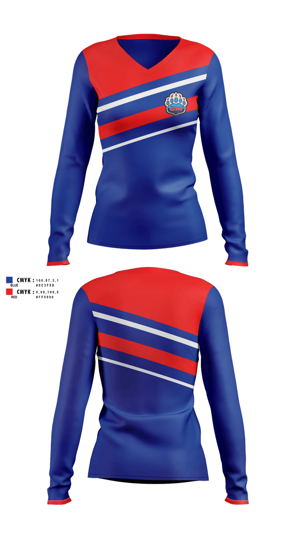 Women's Long Sleeve Vneck Shirt, John Marshall, Men's Soccer, Teamtime, Team time, sublimation, custom sports apparel, team uniforms, spirit wear, spiritwear, sports uniforms, custom shirts, team store, custom team store, fundraiser sports, apparel fundraiser