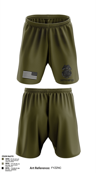 Athletic Shorts With Pockets, 307TH Military Police Company, , Teamtime, Team time, sublimation, custom sports apparel, team uniforms, spirit wear, spiritwear, sports uniforms, custom shirts, team store, custom team store, fundraiser sports, apparel fundraiser