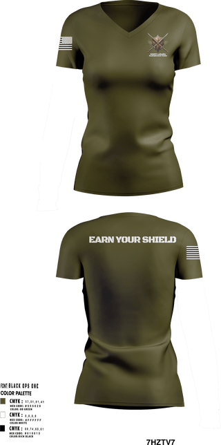 Women's Short Sleeve Vneck Shirt, National Guard Marksmanship Training Center, National Guard, Teamtime, Team time, sublimation, custom sports apparel, team uniforms, spirit wear, spiritwear, sports uniforms, custom shirts, team store, custom team store, fundraiser sports, apparel fundraiser