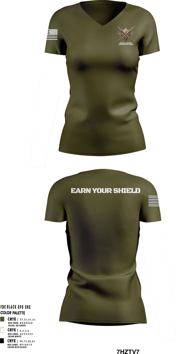 Women's Short Sleeve Vneck Shirt, National Guard Marksmanship Training Center, National Guard, Teamtime, Team time, sublimation, custom sports apparel, team uniforms, spirit wear, spiritwear, sports uniforms, custom shirts, team store, custom team store, fundraiser sports, apparel fundraiser