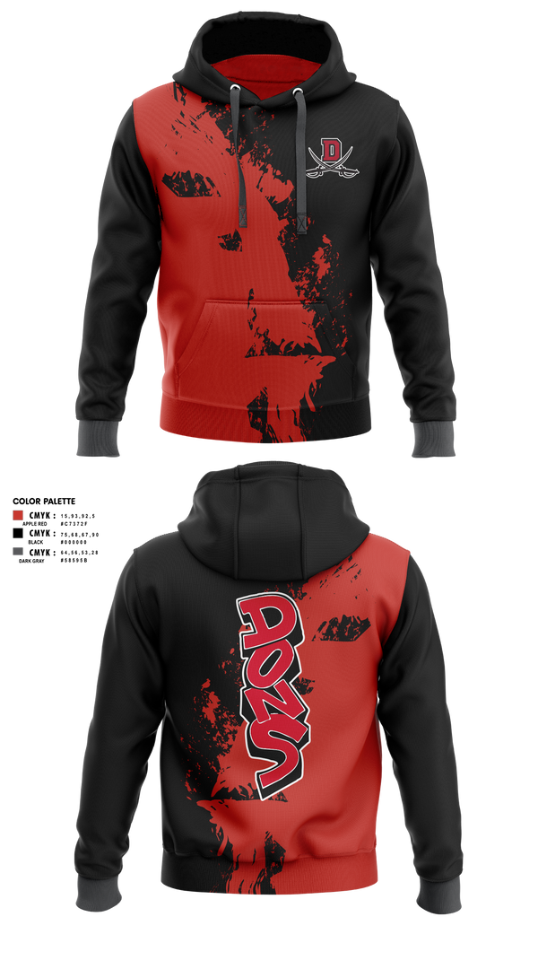 Hoodie, Verdugo hills dons, , Teamtime, Team time, sublimation, custom sports apparel, team uniforms, spirit wear, spiritwear, sports uniforms, custom shirts, team store, custom team store, fundraiser sports, apparel fundraiser