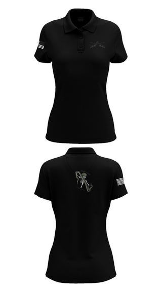 Women's Short Sleeve Performance Polo, Q Troop 4/278th, Army, Teamtime, Team time, sublimation, custom sports apparel, team uniforms, spirit wear, spiritwear, sports uniforms, custom shirts, team store, custom team store, fundraiser sports, apparel fundraiser