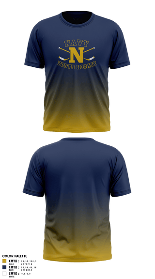 Short Sleeve Performance Shirt, Navy Youth Hockey, Ice Hockey, Teamtime, Team time, sublimation, custom sports apparel, team uniforms, spirit wear, spiritwear, sports uniforms, custom shirts, team store, custom team store, fundraiser sports, apparel fundraiser