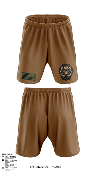 Athletic Shorts With Pockets, 501st BSBWolfpack, Army, Teamtime, Team time, sublimation, custom sports apparel, team uniforms, spirit wear, spiritwear, sports uniforms, custom shirts, team store, custom team store, fundraiser sports, apparel fundraiser