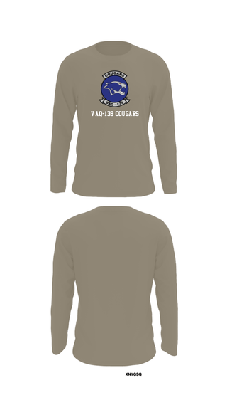 Long Sleeve Performance Shirt, VAQ-139 Cougars, Navy, Teamtime, Team time, sublimation, custom sports apparel, team uniforms, spirit wear, spiritwear, sports uniforms, custom shirts, team store, custom team store, fundraiser sports, apparel fundraiser