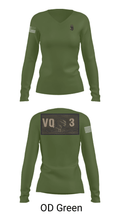 VQ-3 DET TRVS 52792969 Women's Long Sleeve V-neck Shirt - 54