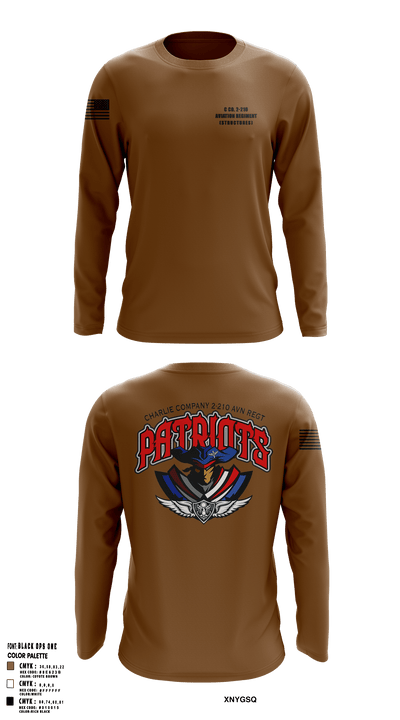 C Co. 2-210 Aviation Regiment (Structures) 22020258 Long Sleeve Performance Shirt - 2
