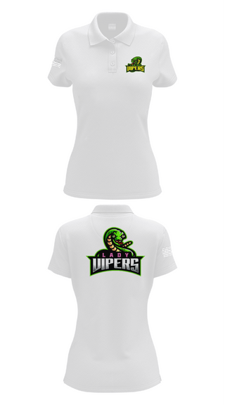 Women's Short Sleeve Performance Polo, Yakima Vipers, Football, Teamtime, Team time, sublimation, custom sports apparel, team uniforms, spirit wear, spiritwear, sports uniforms, custom shirts, team store, custom team store, fundraiser sports, apparel fundraiser