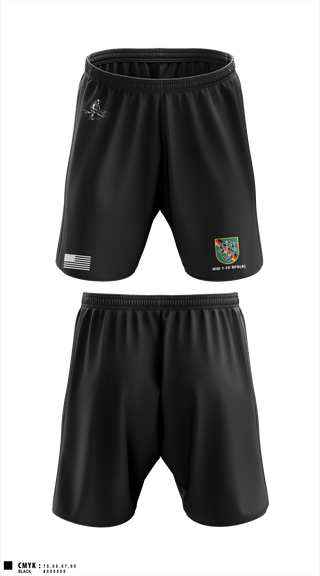 Athletic Shorts With Pockets, Military Intelligence Detachment 1st Battalion 10th Special Forces Group (Airborne), Army, Teamtime, Team time, sublimation, custom sports apparel, team uniforms, spirit wear, spiritwear, sports uniforms, custom shirts, team store, custom team store, fundraiser sports, apparel fundraiser