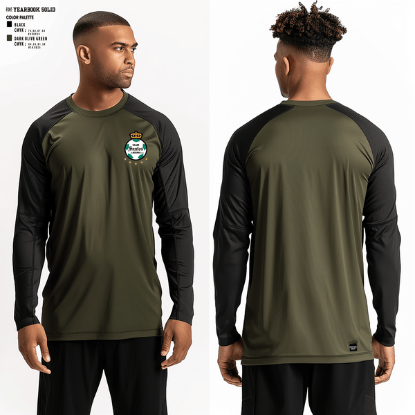 Long Sleeve Performance Shirt, Santos, Men's Soccer, Teamtime, Team time, sublimation, custom sports apparel, team uniforms, spirit wear, spiritwear, sports uniforms, custom shirts, team store, custom team store, fundraiser sports, apparel fundraiser