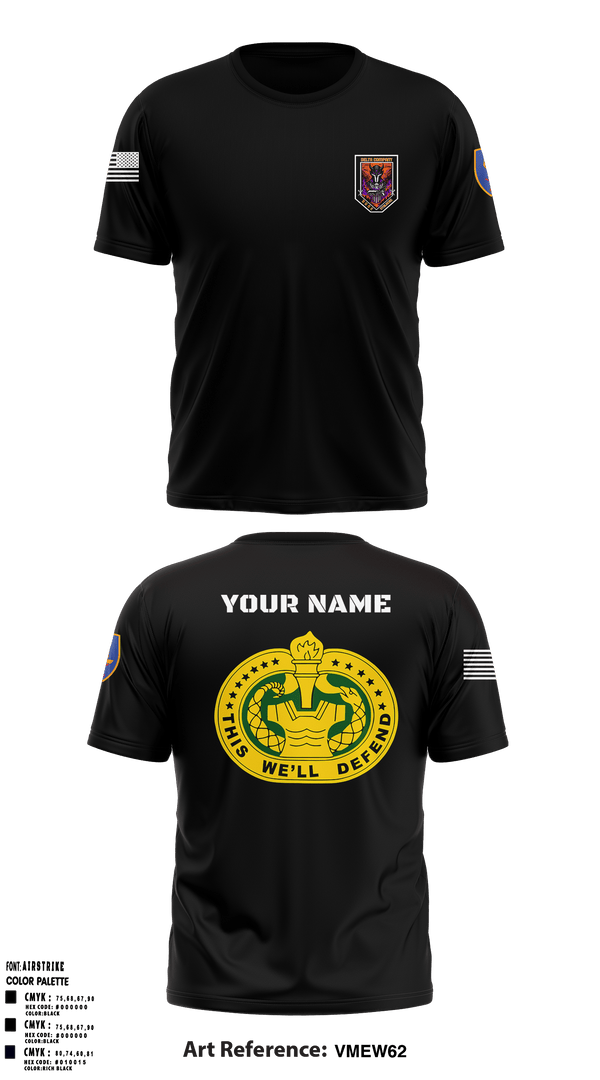 Old School Cotton Feel Shirt, Delta Co, 2-13th AVN REGT_CADRE, Army, Teamtime, Team time, sublimation, custom sports apparel, team uniforms, spirit wear, spiritwear, sports uniforms, custom shirts, team store, custom team store, fundraiser sports, apparel fundraiser