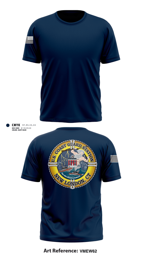 Short Sleeve Performance Shirt, Station New London, Coast Guard, Teamtime, Team time, sublimation, custom sports apparel, team uniforms, spirit wear, spiritwear, sports uniforms, custom shirts, team store, custom team store, fundraiser sports, apparel fundraiser