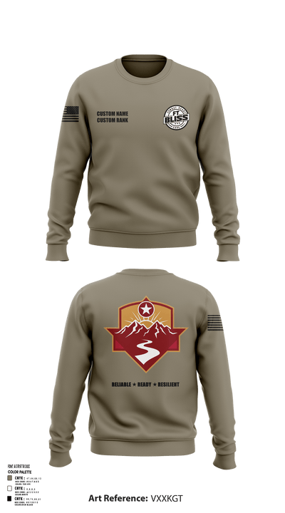 Fort Bliss DENTAC 45605501 Crew Neck Sweatshirt - 32