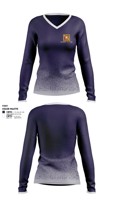 Mcp Lloyd 2419692 Women's Long Sleeve V-neck Shirt - 1