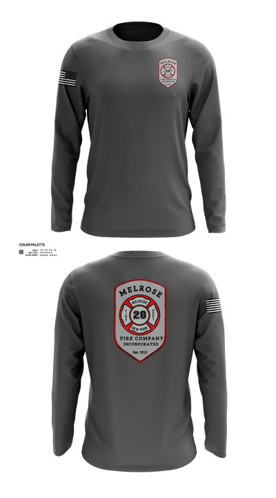 The Melrose Fire Company Incorporated 84438539 Long Sleeve Performance Shirt 22