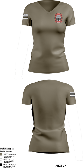 Women's Short Sleeve Vneck Shirt, 637th Chemical Company, National Guard, Teamtime, Team time, sublimation, custom sports apparel, team uniforms, spirit wear, spiritwear, sports uniforms, custom shirts, team store, custom team store, fundraiser sports, apparel fundraiser