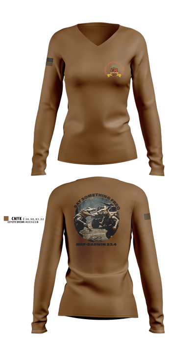 Clb-5 16970811 Women's Long Sleeve V-neck Shirt - 2