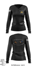 AOB-S 37277652 Women's Long Sleeve V-neck Shirt - 33