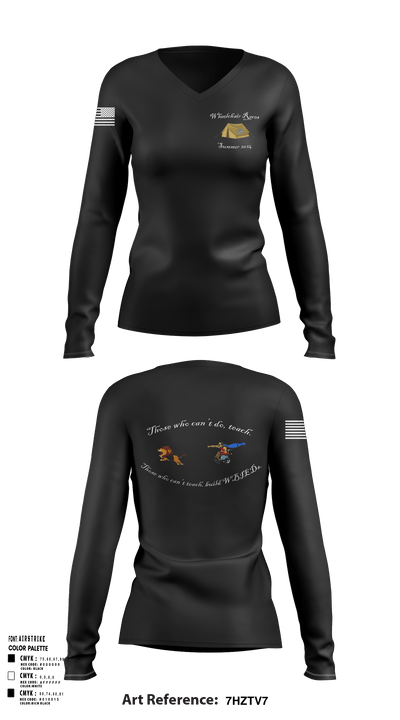 AOB-S 37277652 Women's Long Sleeve V-neck Shirt - 33